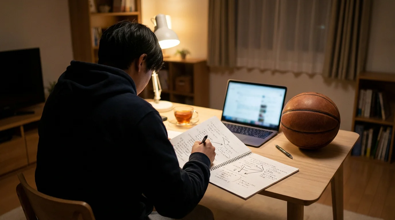 Análisis de partido de baloncesto antes de apostar con estadísticas